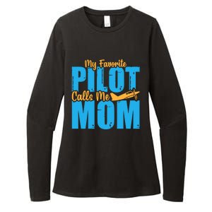 My Favorite Pilot Calls Me Mom Where Are You Funny Gift Womens CVC Long Sleeve Shirt