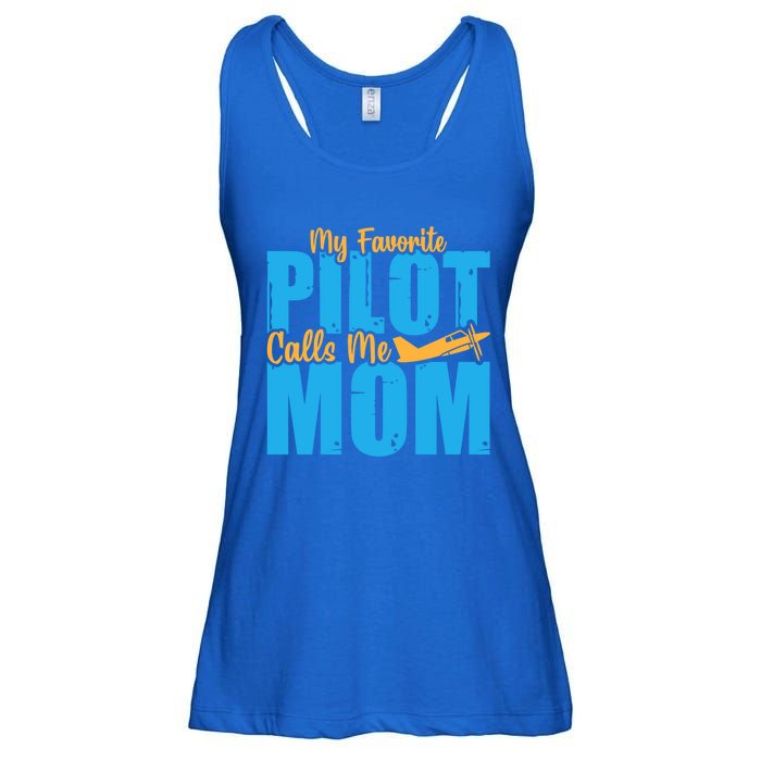 My Favorite Pilot Calls Me Mom Where Are You Funny Gift Ladies Essential Flowy Tank