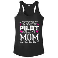 My Favorite Pilot Calls Me Mom Funny Mother's Day Ladies PosiCharge Competitor Racerback Tank