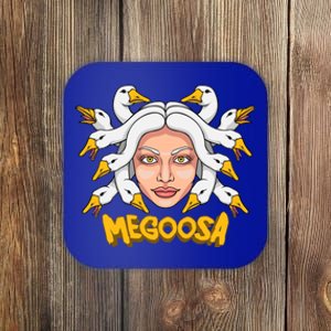 Megoosa Funny Pun Goose Medusa Snakes Gift Coaster