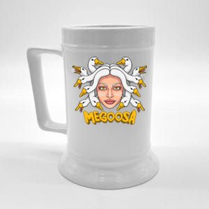 Megoosa Funny Pun Goose Medusa Snakes Gift Beer Stein