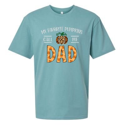 My Favorite Pumpkins Call Me Dad Fall Autumn Thanksgiving Sueded Cloud Jersey T-Shirt