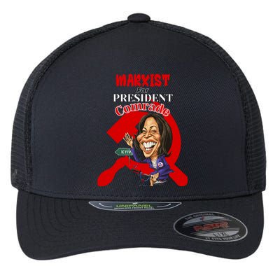 Marxist For President Comrade Kamala Harris Funny President Flexfit Unipanel Trucker Cap