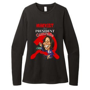 Marxist For President Comrade Kamala Harris Funny President Womens CVC Long Sleeve Shirt