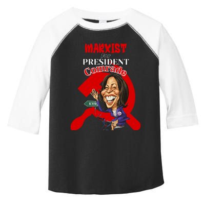 Marxist For President Comrade Kamala Harris Funny President Toddler Fine Jersey T-Shirt