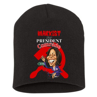 Marxist For President Comrade Kamala Harris Funny President Short Acrylic Beanie