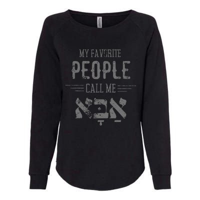 My Favorite People Call Me Dad Hanukkah Womens California Wash Sweatshirt