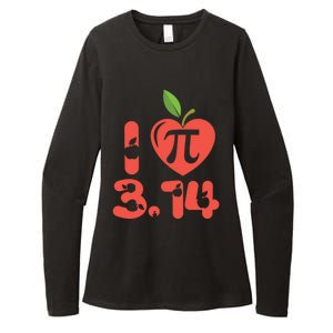 Math Funny Pi Day 3 14 I Love Apple Pie Apple Pi Day Gift Womens CVC Long Sleeve Shirt