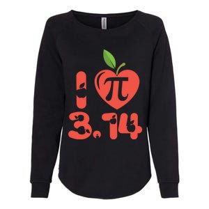 Math Funny Pi Day 3 14 I Love Apple Pie Apple Pi Day Gift Womens California Wash Sweatshirt