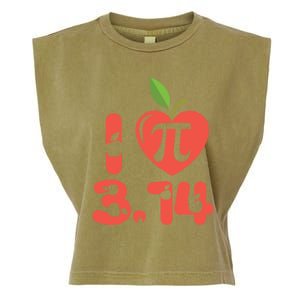 Math Funny Pi Day 3 14 I Love Apple Pie Apple Pi Day Gift Garment-Dyed Women's Muscle Tee