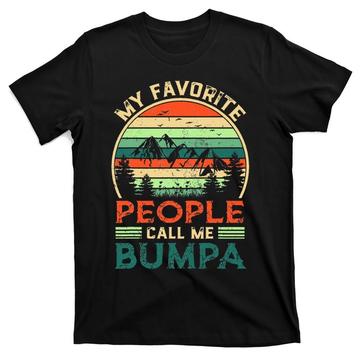 My Favorite People Call Me Bumpa FatherS Day Gifts Vintage T-Shirt