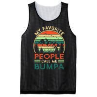 My Favorite People Call Me Bumpa FatherS Day Gifts Vintage Mesh Reversible Basketball Jersey Tank