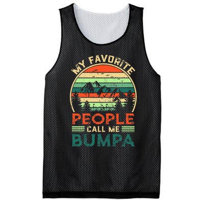 My Favorite People Call Me Bumpa FatherS Day Gifts Vintage Mesh Reversible Basketball Jersey Tank