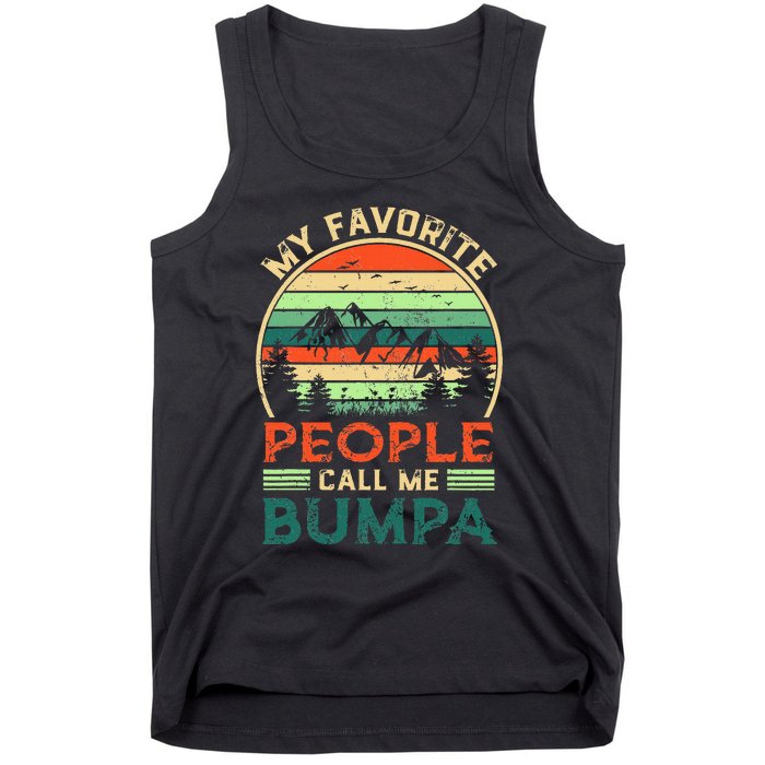 My Favorite People Call Me Bumpa FatherS Day Gifts Vintage Tank Top