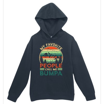 My Favorite People Call Me Bumpa FatherS Day Gifts Vintage Urban Pullover Hoodie