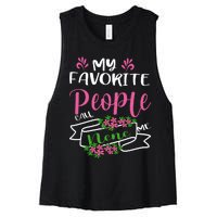 My Favorite People Call Me Nene Women's Racerback Cropped Tank