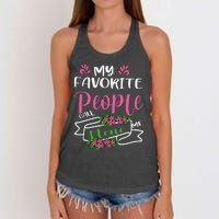 My Favorite People Call Me Nene Women's Knotted Racerback Tank