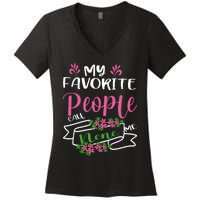 My Favorite People Call Me Nene Women's V-Neck T-Shirt