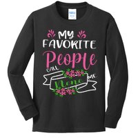 My Favorite People Call Me Nene Kids Long Sleeve Shirt