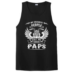 My Favorite People Call Me Biker Paps Grandpa Motorcycle Gift PosiCharge Competitor Tank