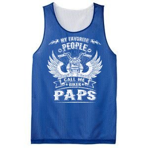 My Favorite People Call Me Biker Paps Grandpa Motorcycle Gift Mesh Reversible Basketball Jersey Tank