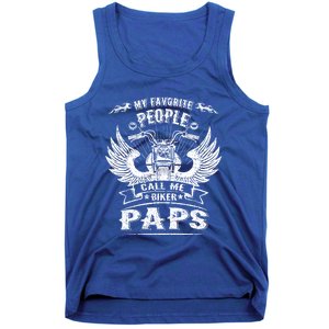 My Favorite People Call Me Biker Paps Grandpa Motorcycle Gift Tank Top