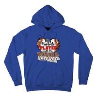 My Favorite Player Calls Me Nana Baseball Leopard Grandma Gift Hoodie