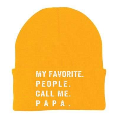 My Favorite People Call Me Papa Funny  Knit Cap Winter Beanie