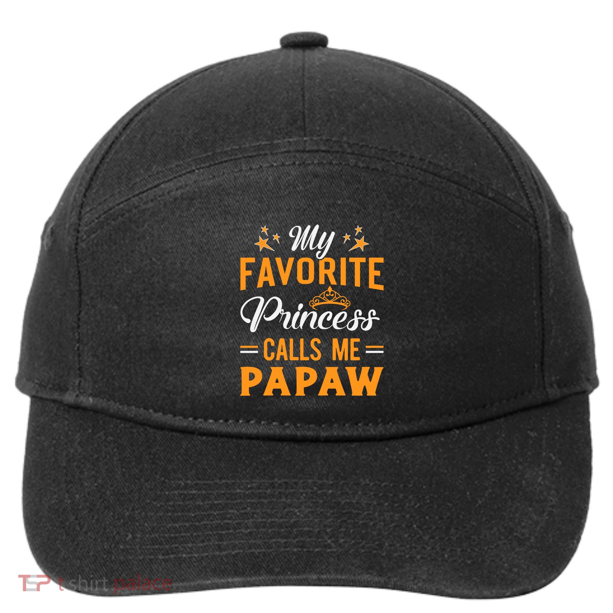 My Favorite Princess Calls Me Papaw 7-Panel Snapback Hat