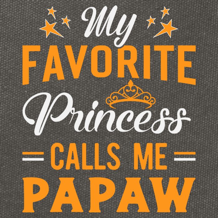 My Favorite Princess Calls Me Papaw Cotton Canvas Backpack
