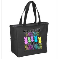 My Favorite Peeps Call Me Mom Easter Zip Tote Bag
