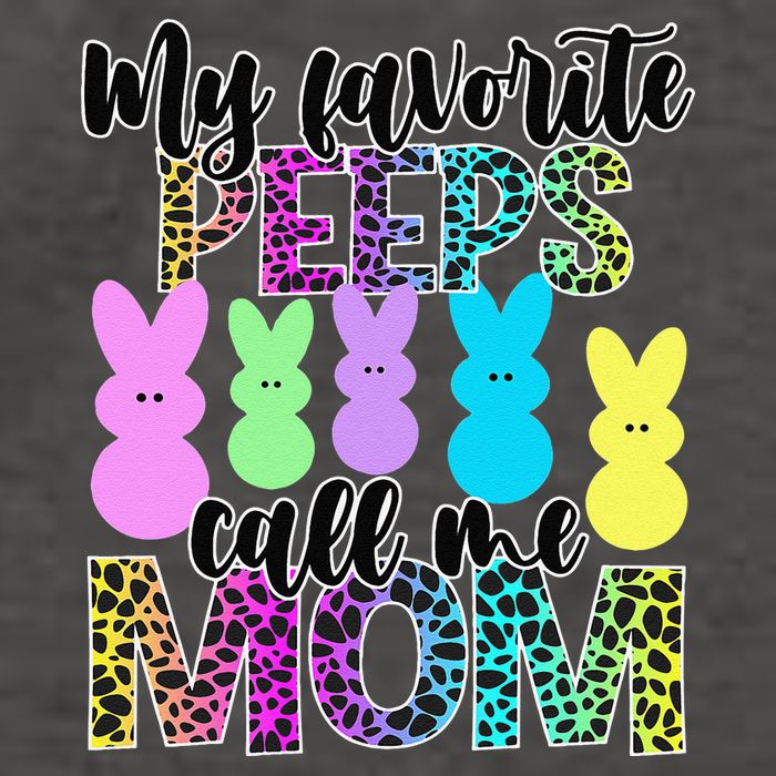 My Favorite Peeps Call Me Mom Easter Vector Backpack
