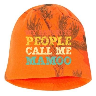 My Favorite People Call Me Mamoo Kati - Camo Knit Beanie