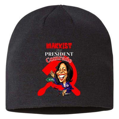 Marxist For President Comrade Kamala Harris Funny President Sustainable Beanie