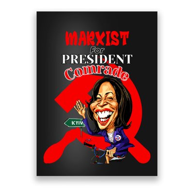 Marxist For President Comrade Kamala Harris Funny President Poster