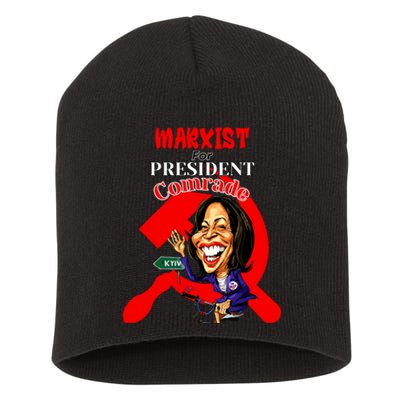 Marxist For President Comrade Kamala Harris Funny President Short Acrylic Beanie