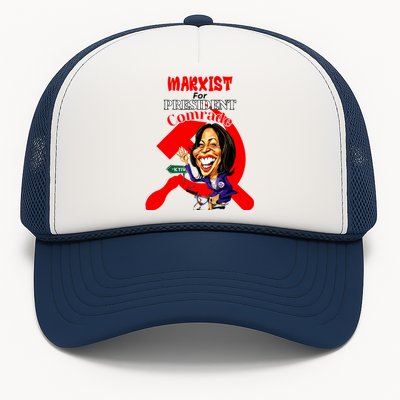 Marxist For President Comrade Kamala Harris Funny President Trucker Hat