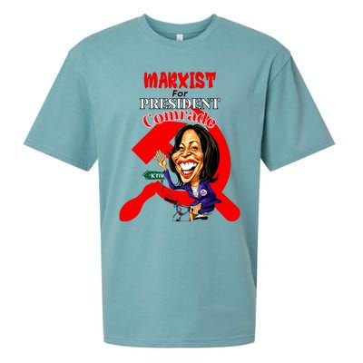 Marxist For President Comrade Kamala Harris Funny President Sueded Cloud Jersey T-Shirt