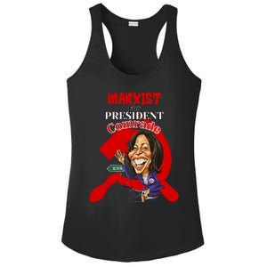 Marxist For President Comrade Anti Kamala Harris Funny President Ladies PosiCharge Competitor Racerback Tank