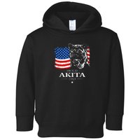 Mens Funny Proud Akita Dad American Flag Patriotic Dog Gift Toddler Hoodie