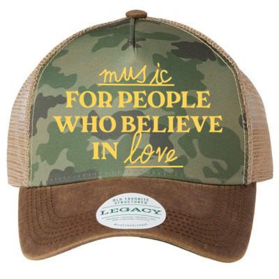 Music For People Who Believe In Love Legacy Tie Dye Trucker Hat