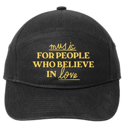 Music For People Who Believe In Love 7-Panel Snapback Hat