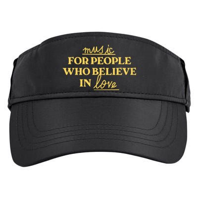 Music For People Who Believe In Love Adult Drive Performance Visor