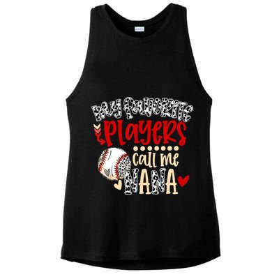 My Favorite Player Calls Me Nana Baseball Ladies PosiCharge Tri-Blend Wicking Tank