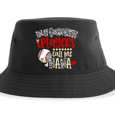 My Favorite Player Calls Me Nana Baseball Sustainable Bucket Hat