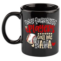 My Favorite Player Calls Me Nana Baseball 11oz C Handle Ceramic Mug
