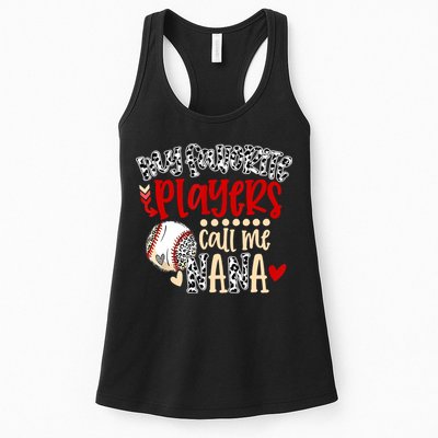 My Favorite Player Calls Me Nana Baseball Womens Tank Top