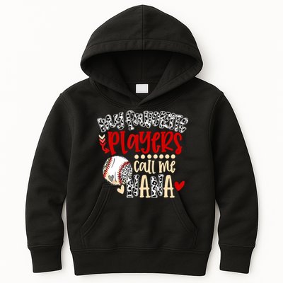 My Favorite Player Calls Me Nana Baseball Kids Hoodie