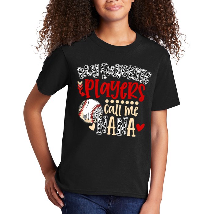 My Favorite Player Calls Me Nana Baseball Kids T-Shirt