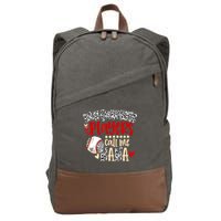 My Favorite Player Calls Me Nana Baseball Cotton Canvas Backpack
